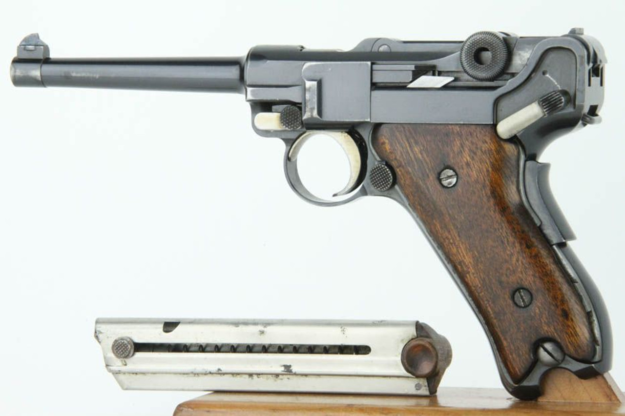 DWM Model 1906 American Eagle Luger - Rare Ideal Stock Grips - 1