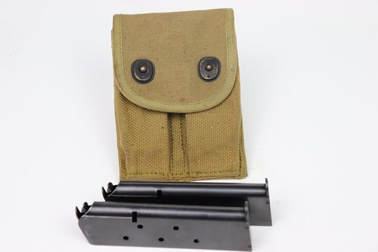 1911 Magazine Pouch 1918 Dated with Two 1911 Magazines - 1