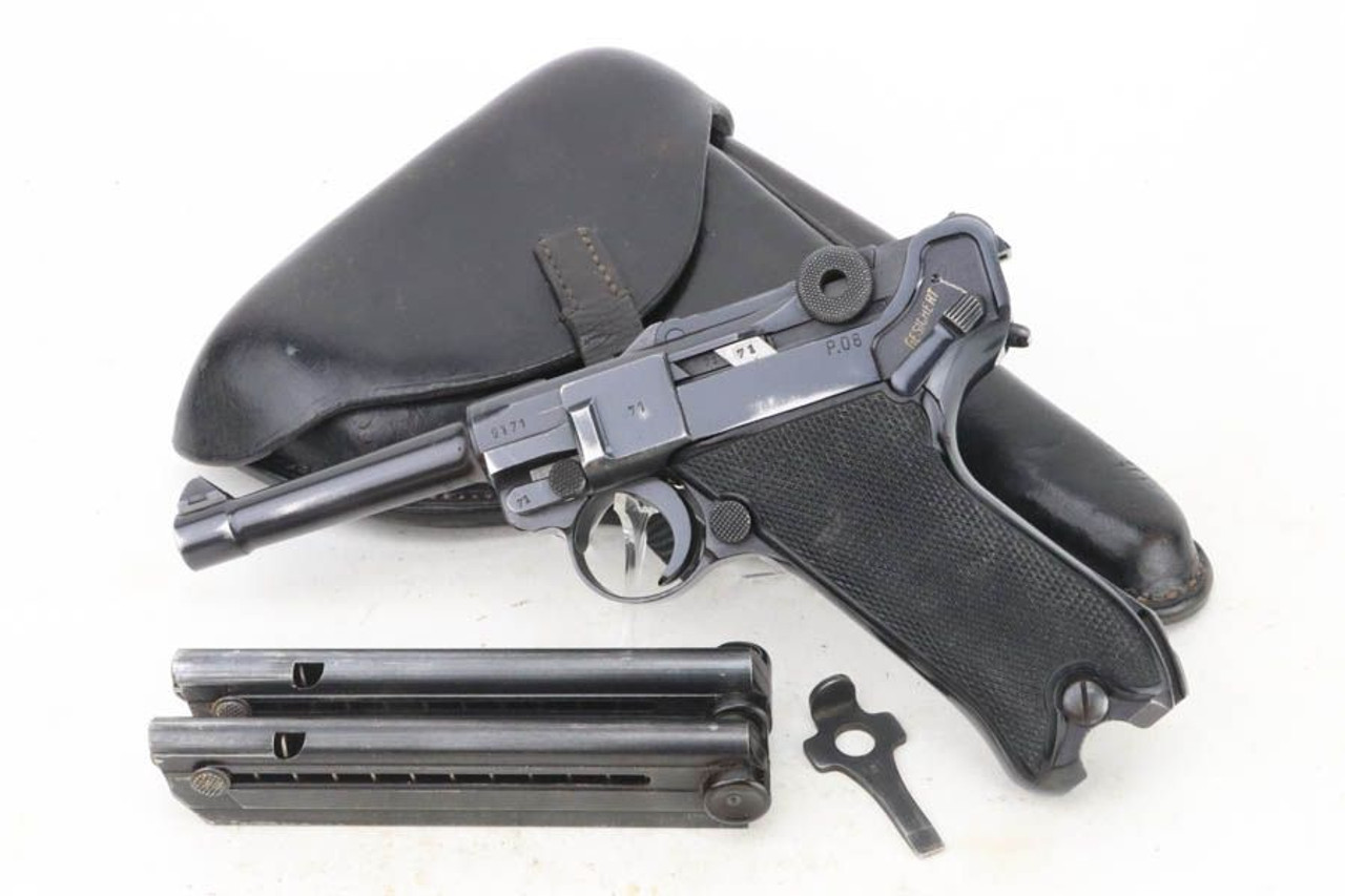 Scarce BYF 41 "Black Widow" Mauser Luger Rig - Eagle 135 Proofs - 1