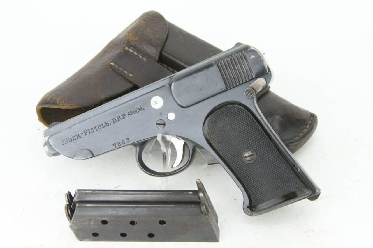 Very Rare, Imperial-Proofed Jager Waffenfabrik Jager Pistol Rig - Two Matching Magazines - 1