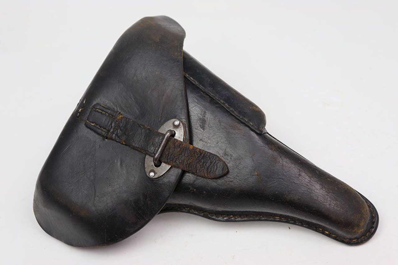 1943 Hard Shell P.38 Holster - Repaired Stitching - 1