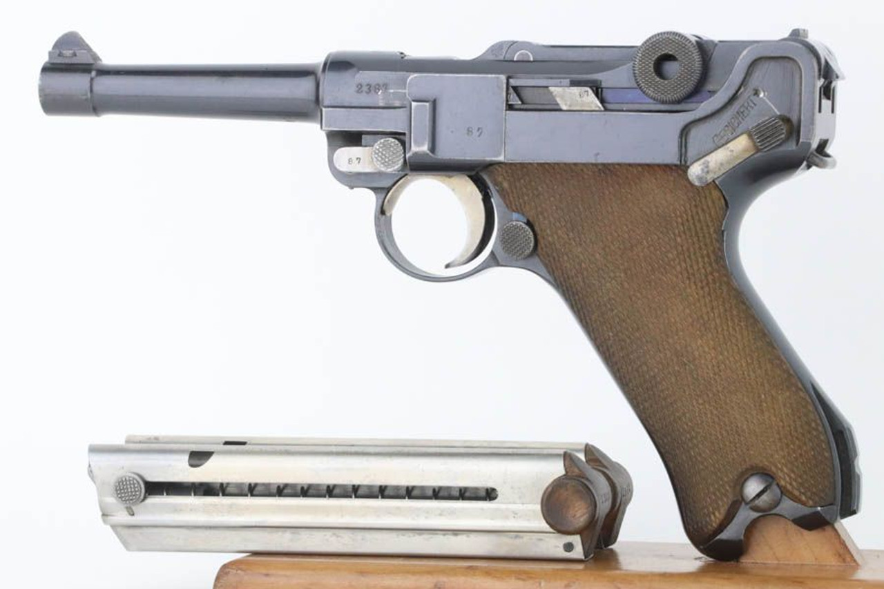 Minty 1917 DWM Luger - Two Matching Magazines - 1