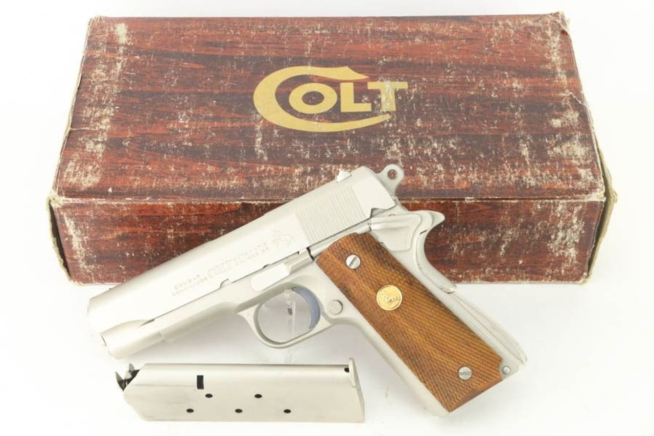 Boxed Colt Combat Commander - Satin Nickel Finish