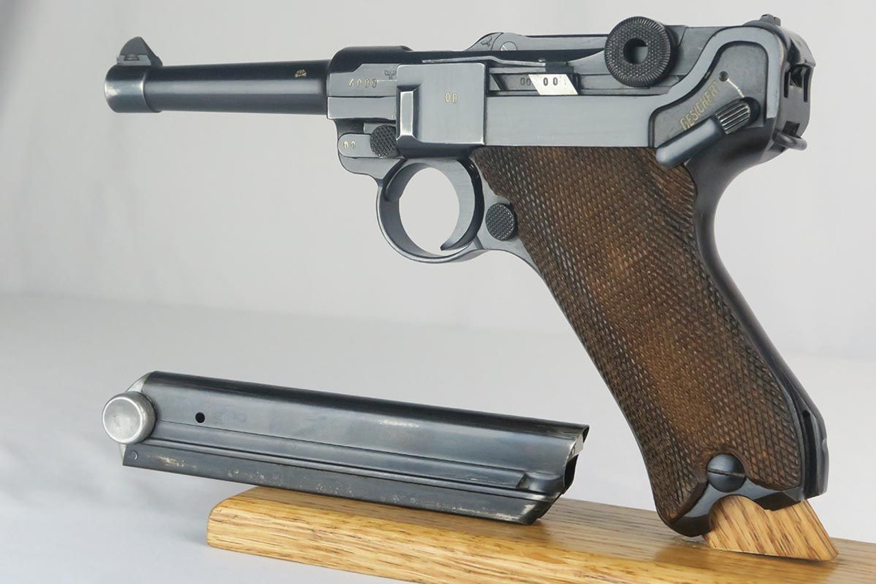 Excellent Police Mauser Luger - Matching Magazine - 1