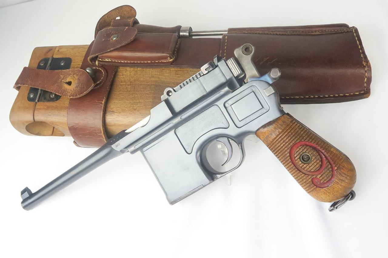 Mint Mauser Red 9 Broomhandle Rig - Match Stock - Prussian Eagle - 1