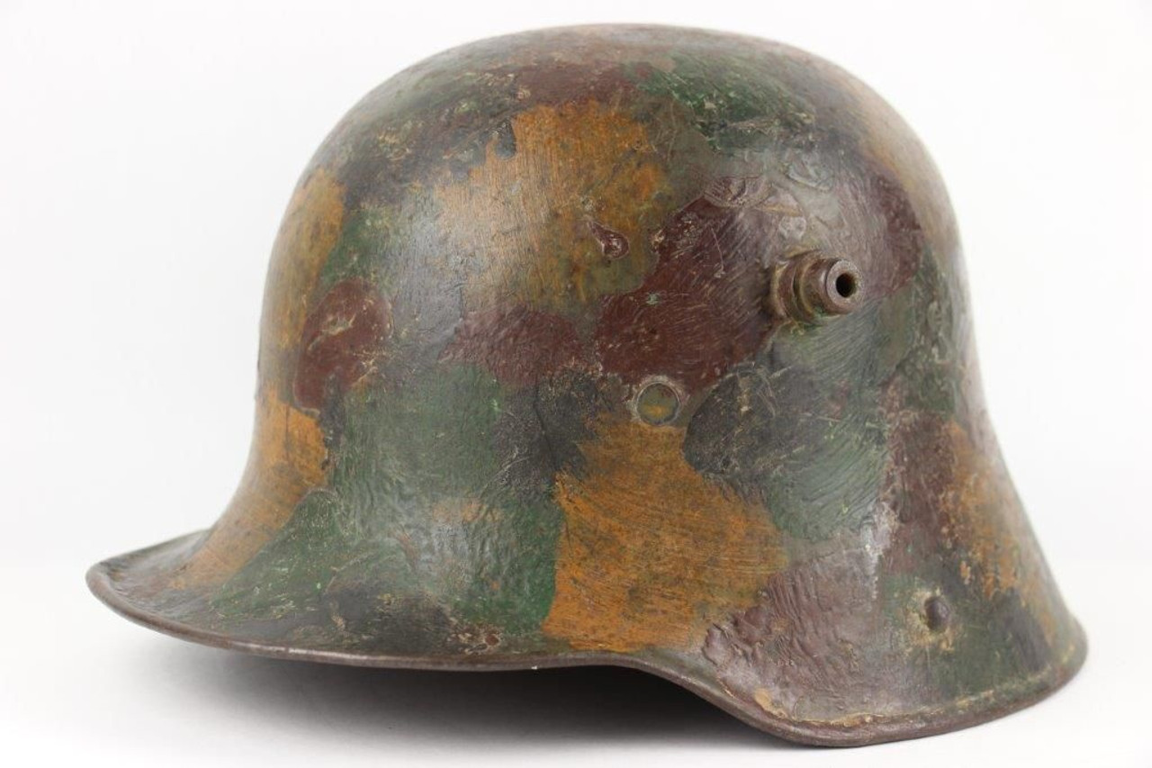 Rare WW1 Camo M16 Stahlhelm - 1