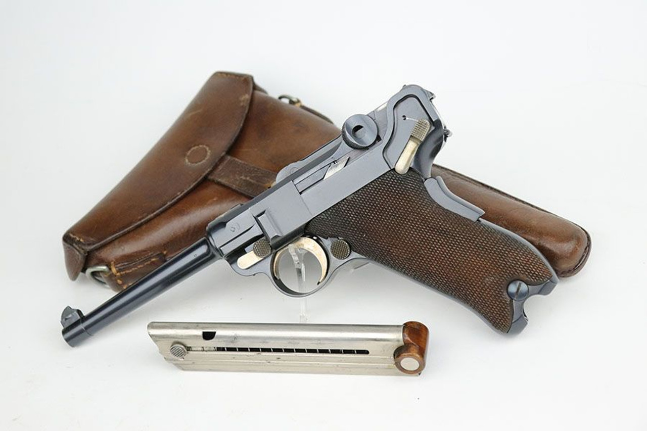 Minty, Scarce 1900 Swiss DWM Luger Rig - 1