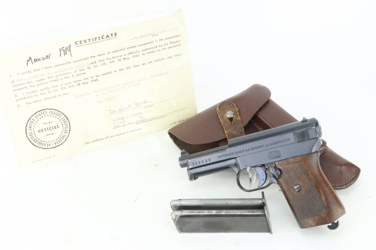 Excellent, Imperial-Marked Mauser M1914 Rig - With WW2 Capture Doc - 1