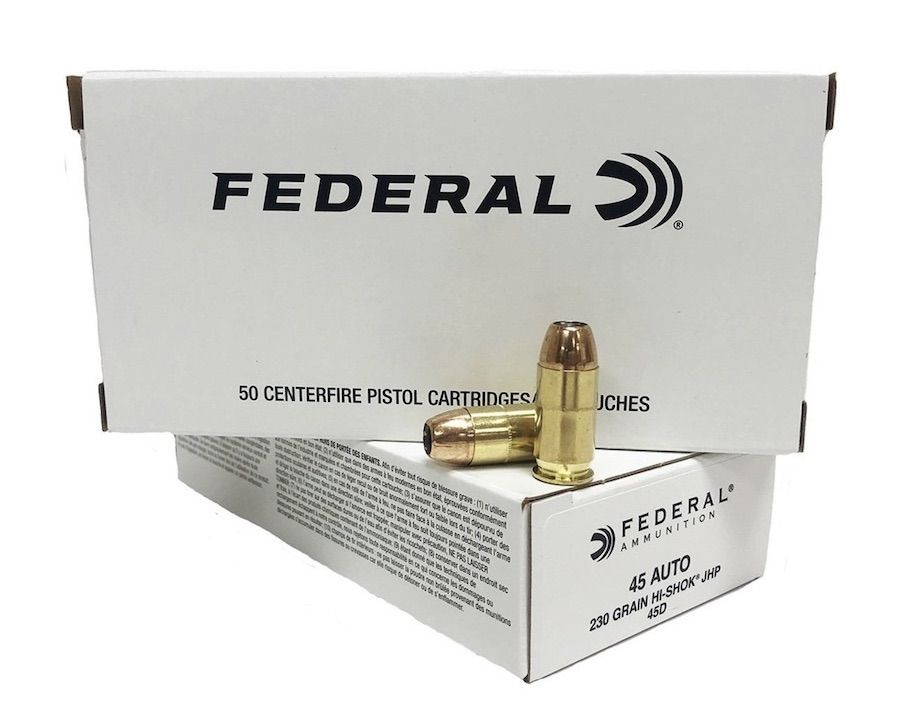 Federal Classic .45 Auto 230 Grain Hi-Shok Jacketed Hollow Point - 1