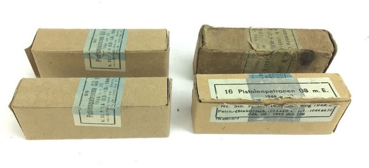 1942 - 1944 Dated 9mm German Ammo - 1