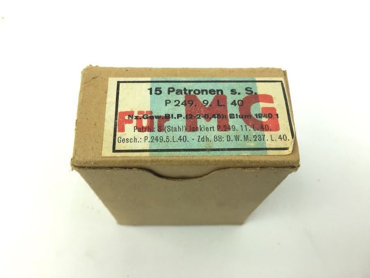 WWII 8mm 1940 German Machine Gun Ammo - 1