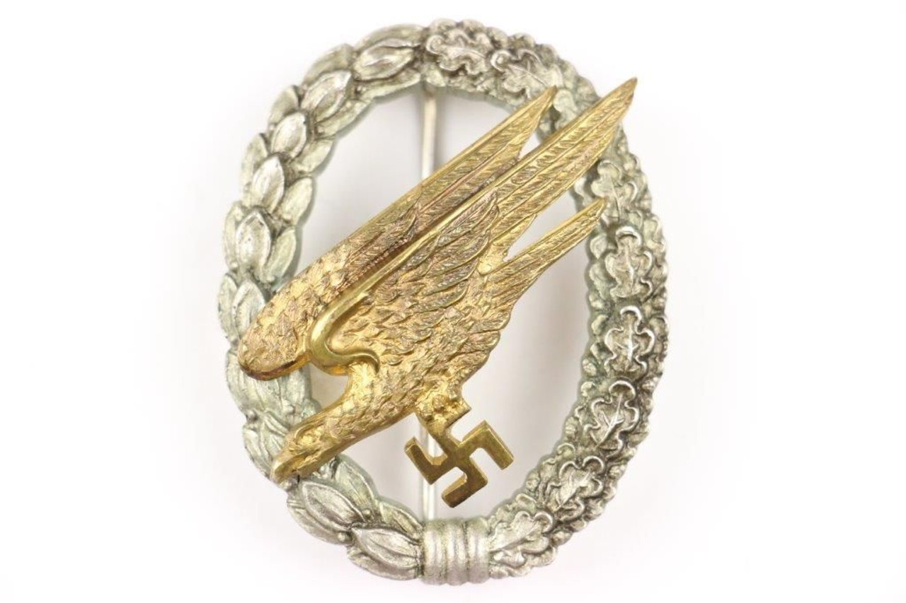Early Luftwaffe Fallschirmjager Badge by JMME - 1