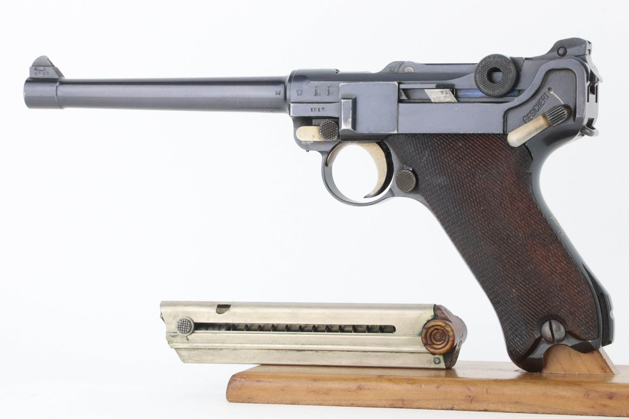 Rare 1917 DWM Navy Luger - Matching Magazine - 1