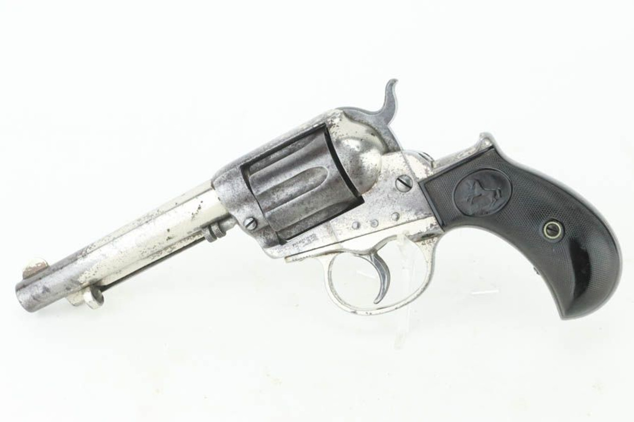 Factory-Nickel 1881 Colt M1877 Thunderer Revolver - .41 - 1