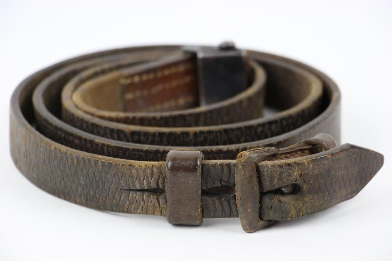 WW2 K98 Leather Rifle Sling with Keeper - 1