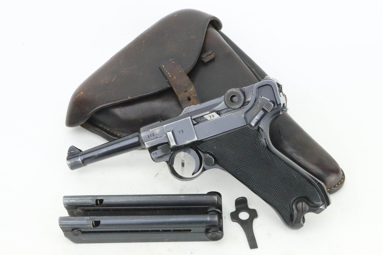 Scarce BYF 41 "Black Widow" Mauser Luger Rig - Eagle 135 Proofs - 1