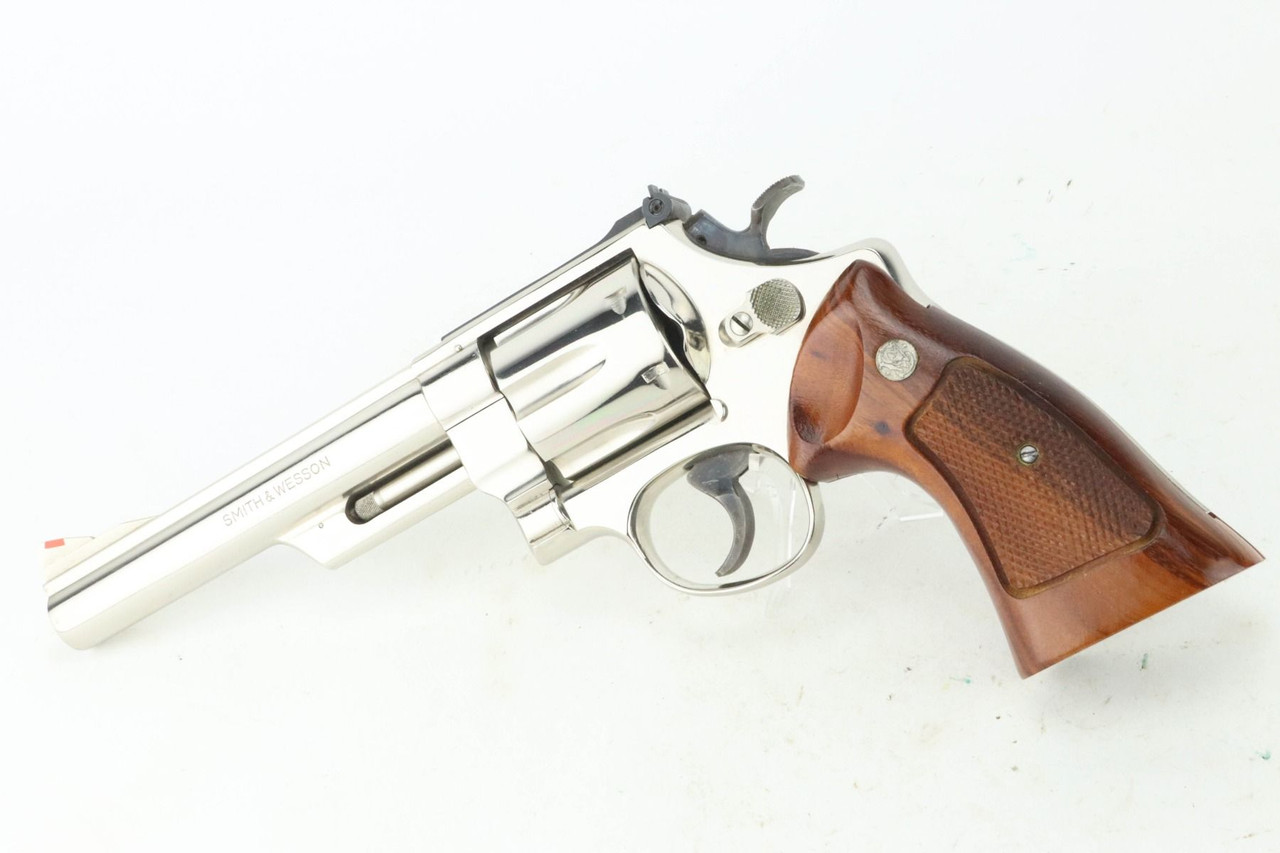 Minty, Nickel Smith & Wesson Model 57 Revolver - .41 Magnum - 1