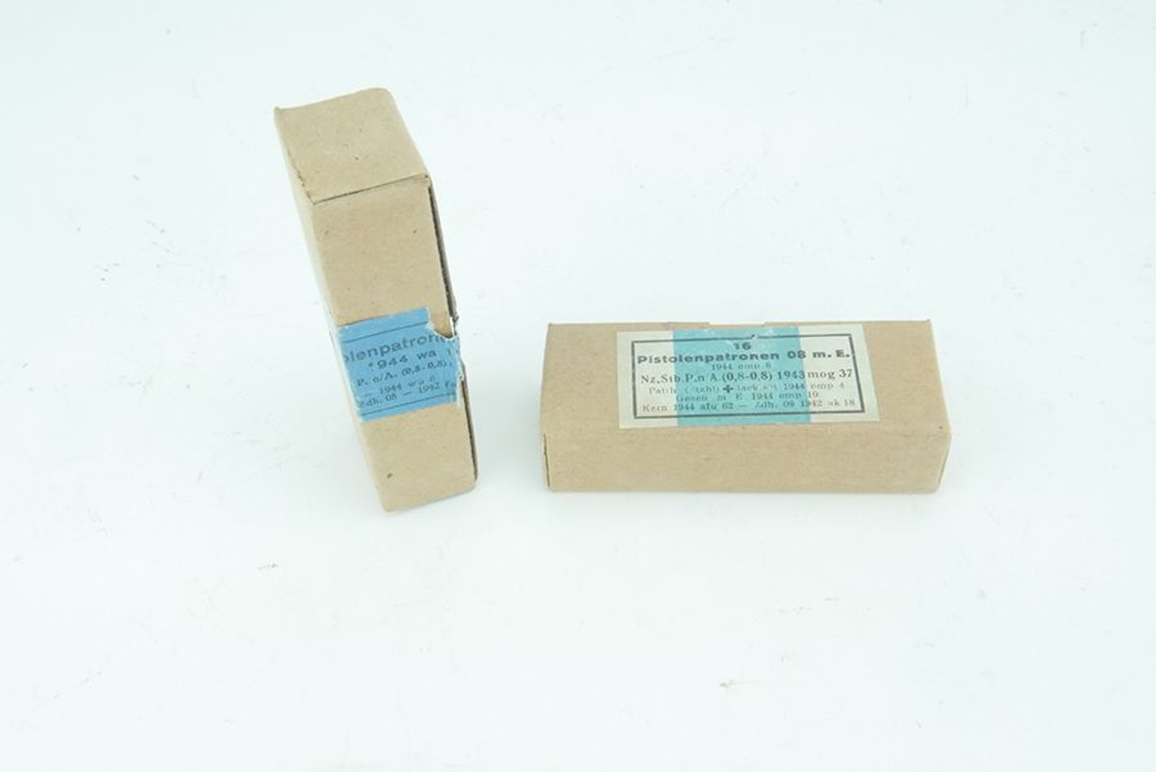 WW2 German 9mm Ammunition - 2 boxes - 1