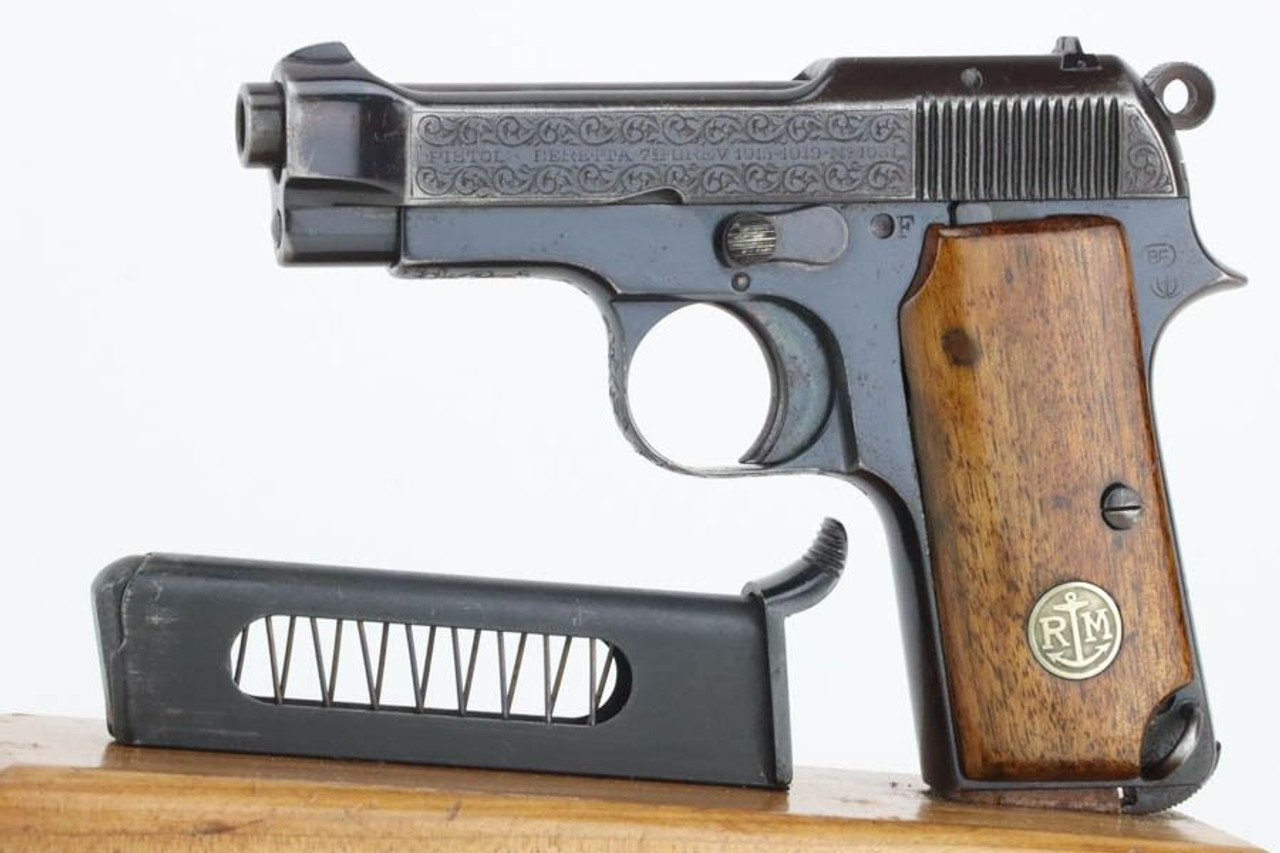 Rare, Engraved Beretta Model 1931 - Italian Navy - 1
