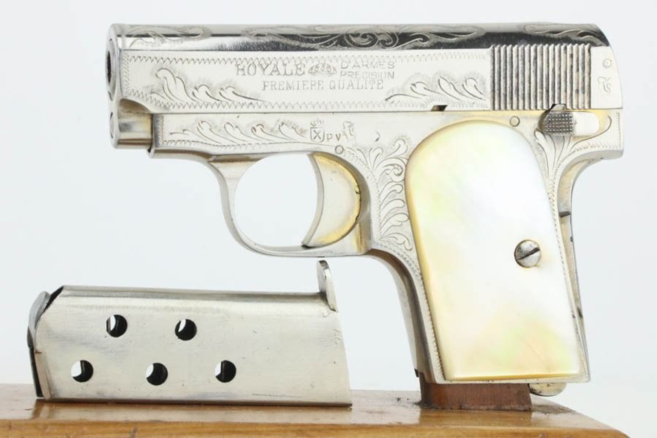 Engraved Spanish Royale Pocket Pistol - 7.65mm - 1