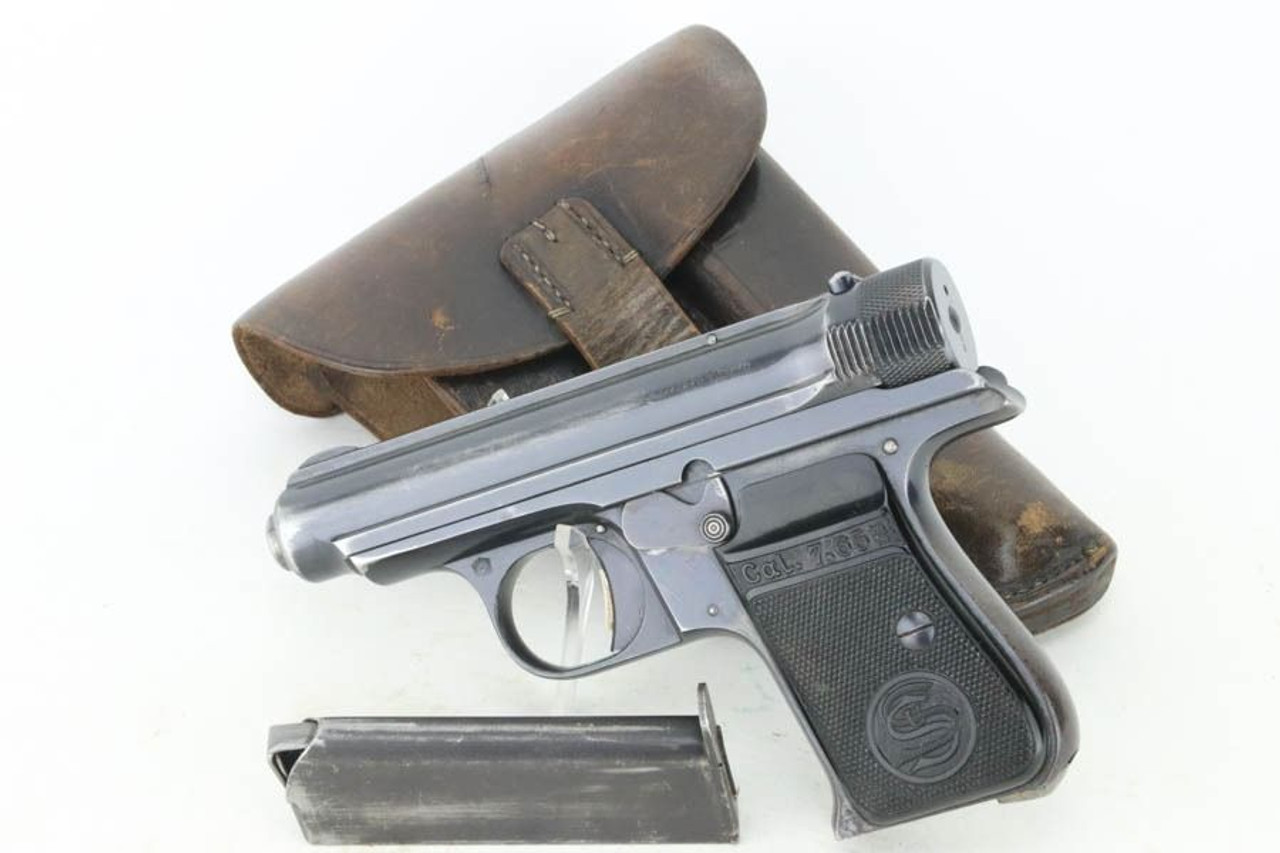 Rare Prussian State Police Sauer Behorden - Matching Holster - 1