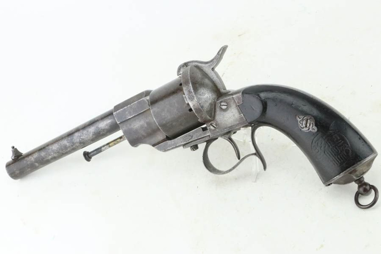 French Lefaucheux M1854 12mm Pinfire Revolver - 1