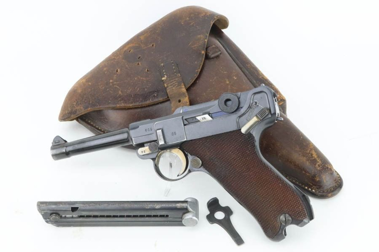 First-Variation 1937 Mauser Luger Rig - Matching Magazine - 1
