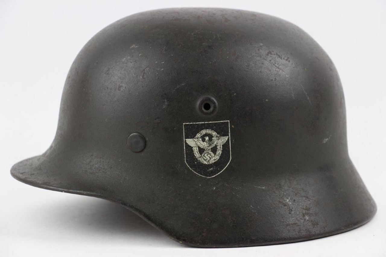 Excellent M40 Double Decal Combat Police Helmet - 1