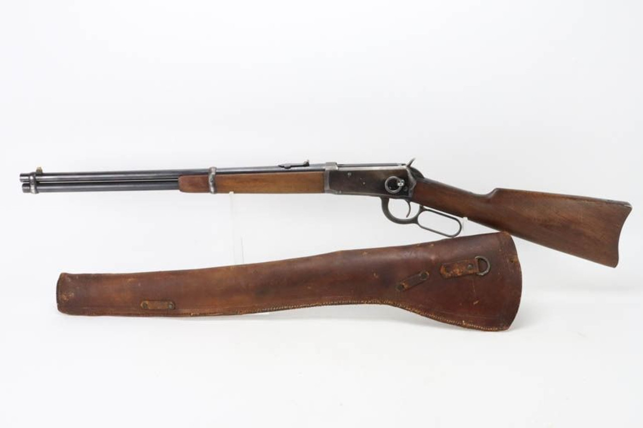 Winchester Model 1894 w/ Letter & Leather Scabbard - 1907 mfg - 1