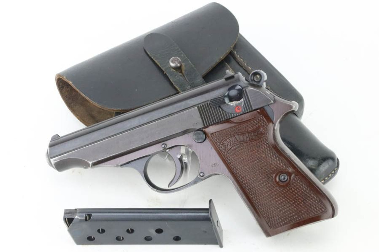 Waffen Walther PP Rig - Plum Finish With Red Grips - 1