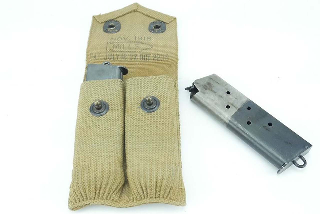 1918 Dated magazine pouch with Two 1911 Magazines - 1