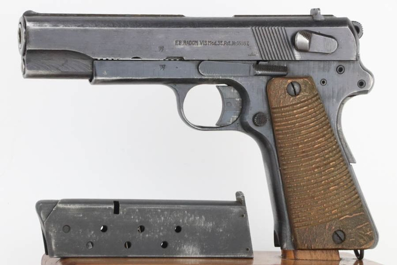 Late-War Nazi Radom VIS 35 - Wood Grips - 1