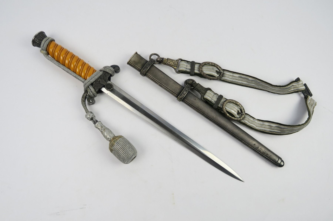 WW2 Nazi Army Dagger with Portepee & Hanger - 1