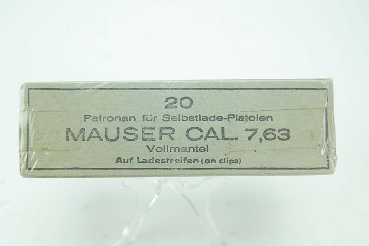 Sealed Box of Vintage 7.63 Mauser Ammo - 1
