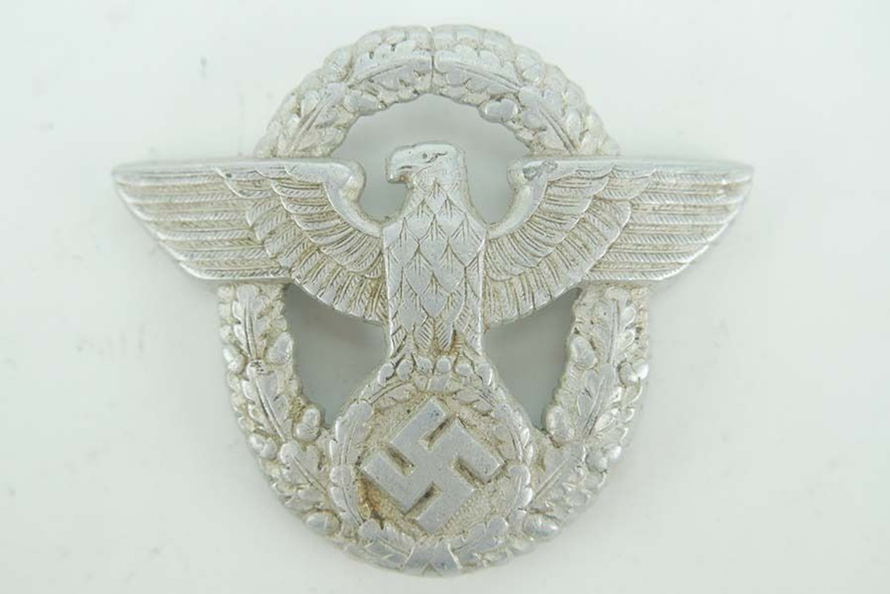 WW2 German Police Visor Cap Eagle - 1