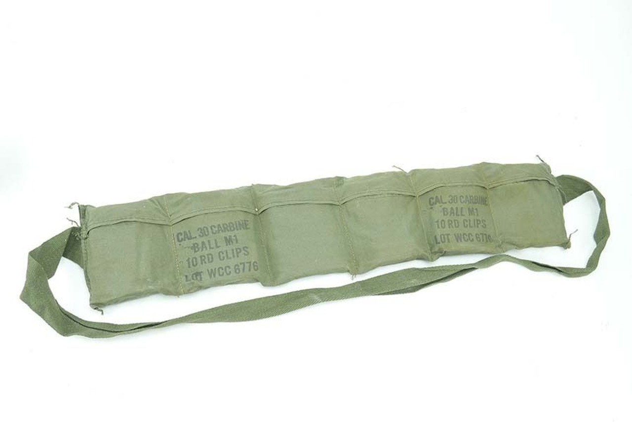 Korean War .30 Carbine Bandolier - 120 Rounds - 1