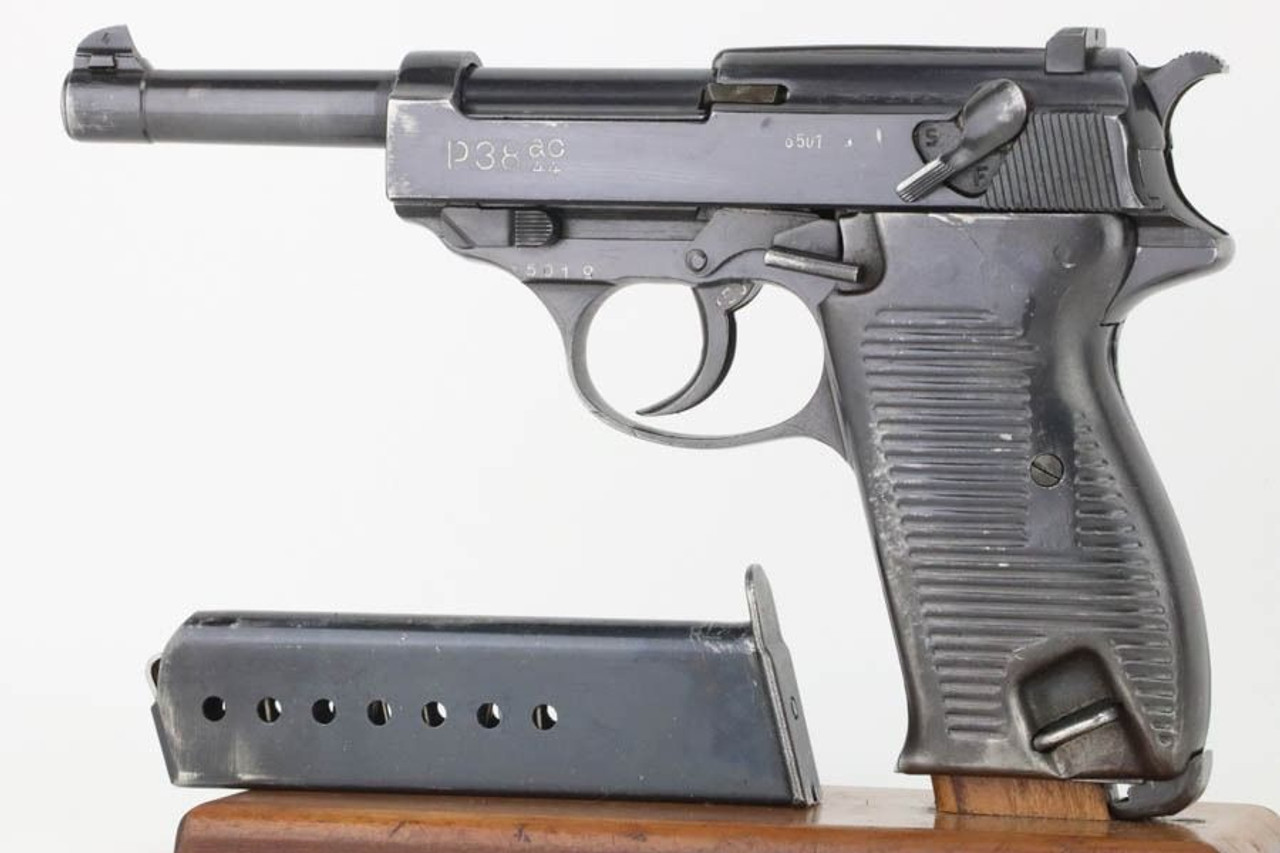 French Mauser P.38 - Scarce FN Slide w/ Gray Ghost Grips - 1
