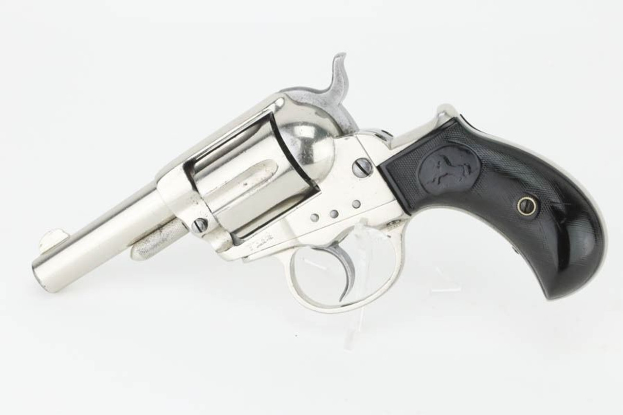 Factory-Nickeled Colt M1877 Lightning Sheriff's Model - With Factory Letter - 1
