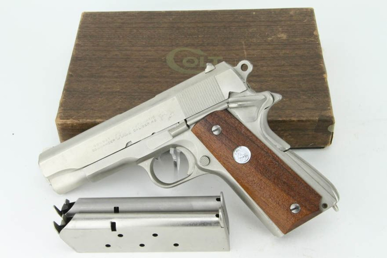Desirable 1972 Colt Combat Commander - Satin Nickel - 1