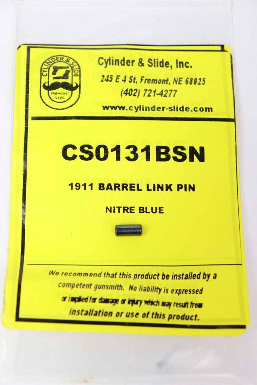 Cylinder & Slide Inc 1911 Repro Barrel Link Pin - Nitre Blued - 1