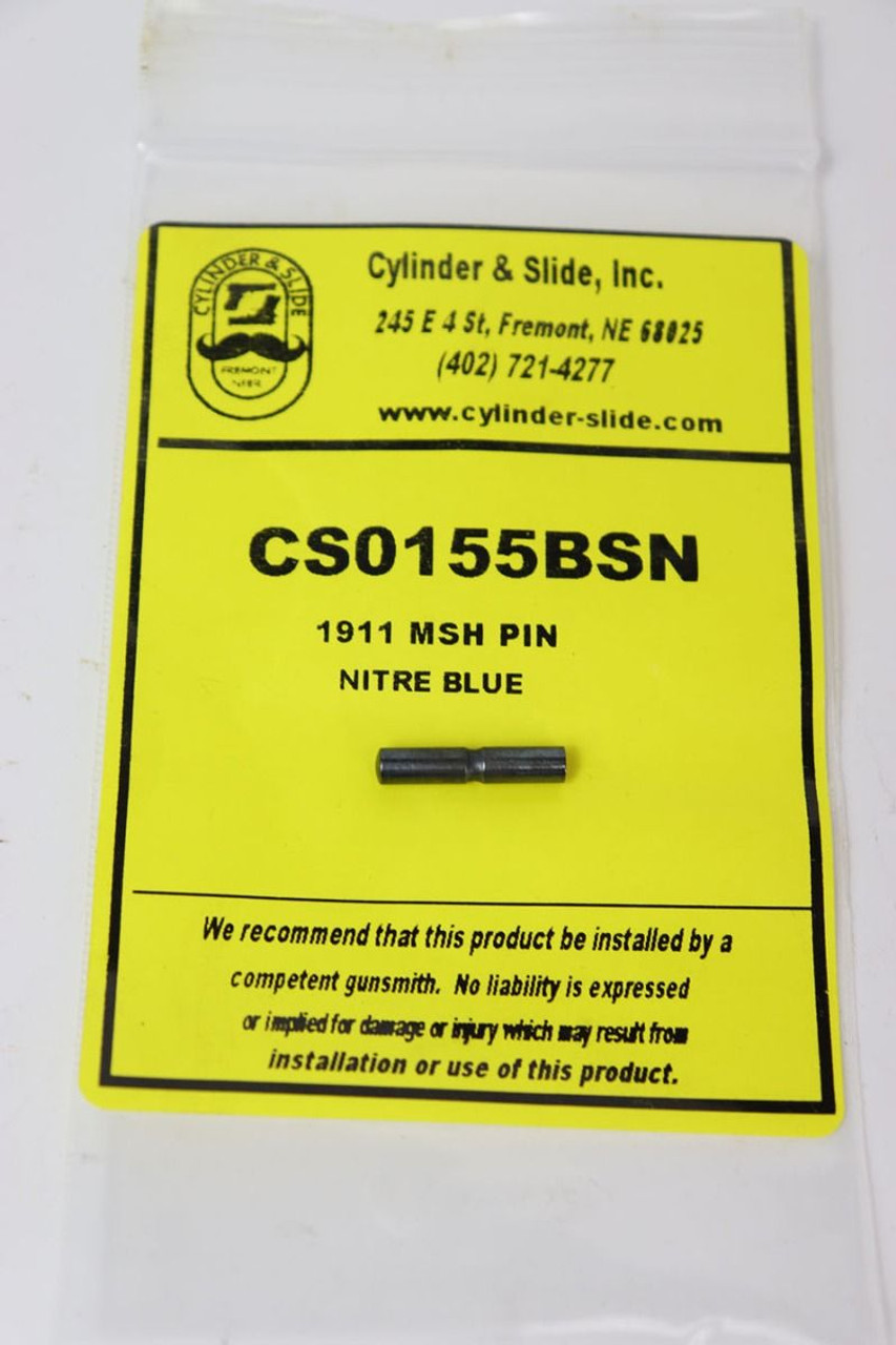Cylinder & Slide Inc 1911 Repro Mainspring Housing Pin - Nitre Blued - 1