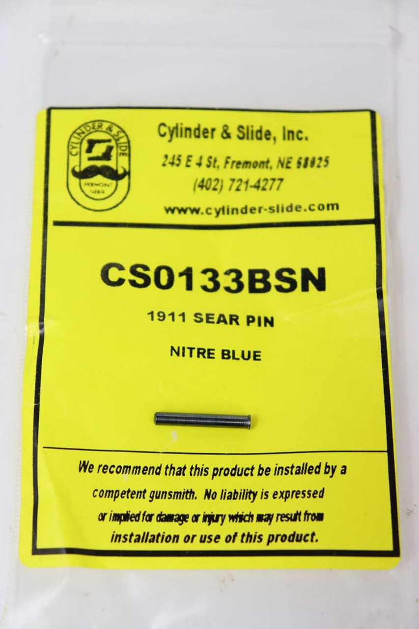 Cylinder & Slide Inc 1911 Repro Sear Pin - Nitre Blued - 1
