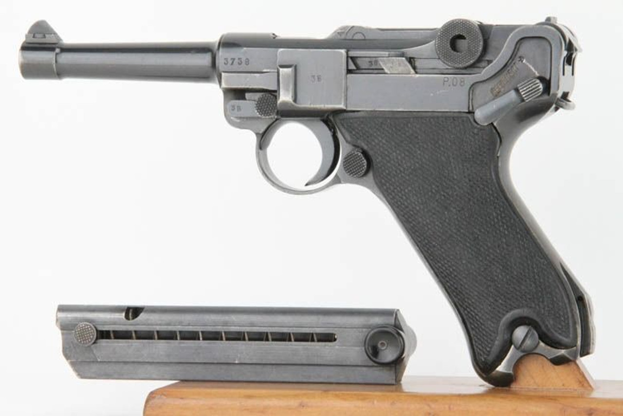 SOLD - Very Nice Mauser (byf) P.08 Luger "Black Widow" - 1942 mfg - 1