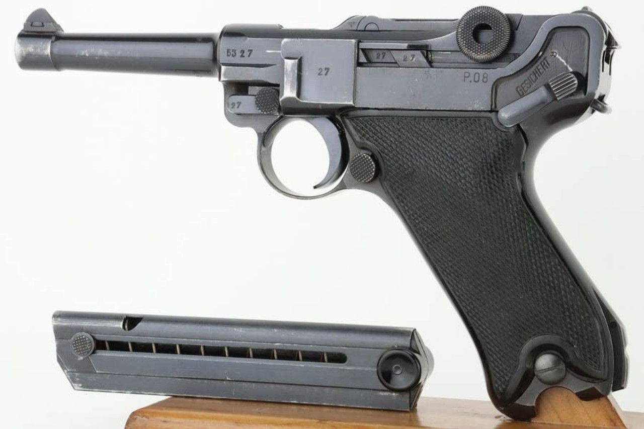 Nice Mauser P.08 Luger "Black Widow" - 1942 mfg - 1