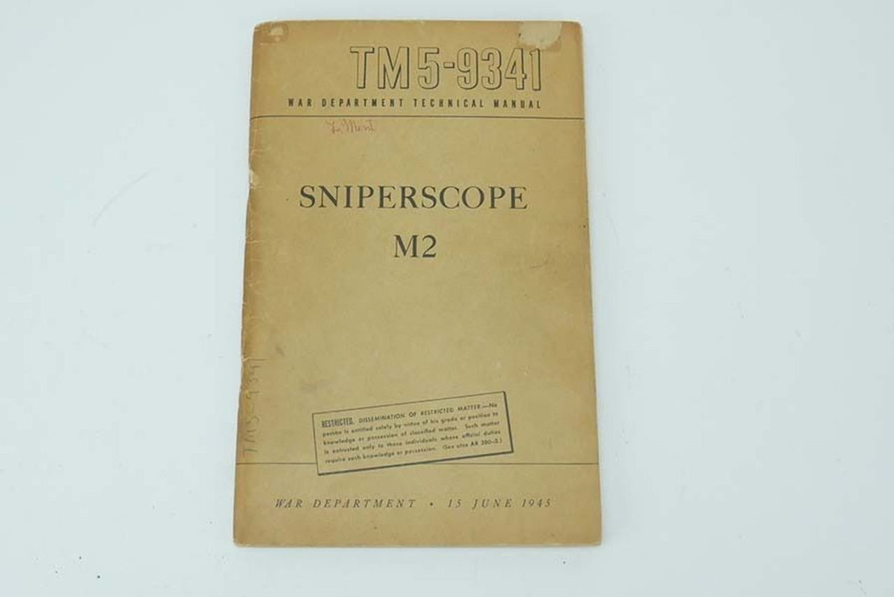 WW2 Sniperscope M2 Manual - 1