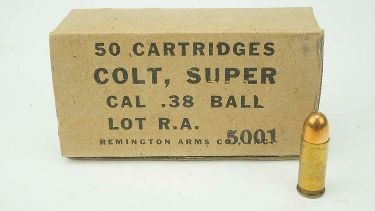 Colt Super .38 Ammo - R.A. Lot 5001 - 1