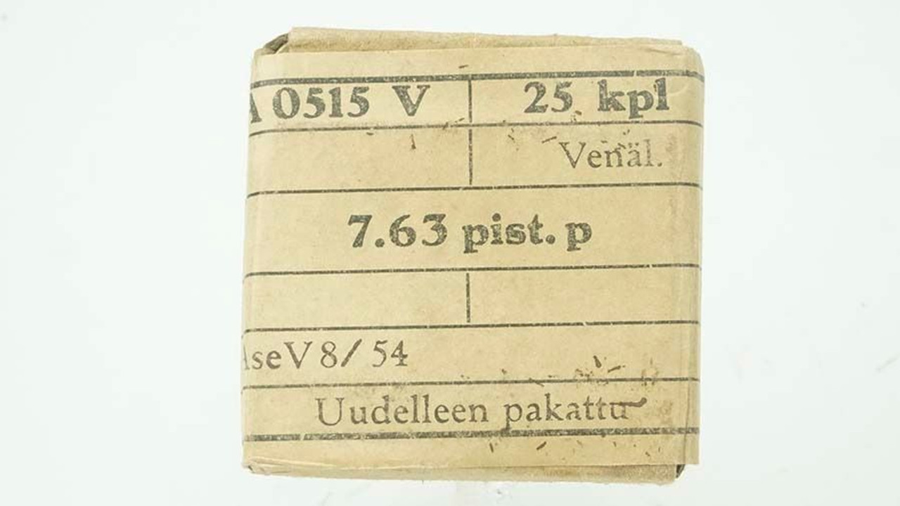 Sealed Finnish 7.63 Mauser Ammo - 1