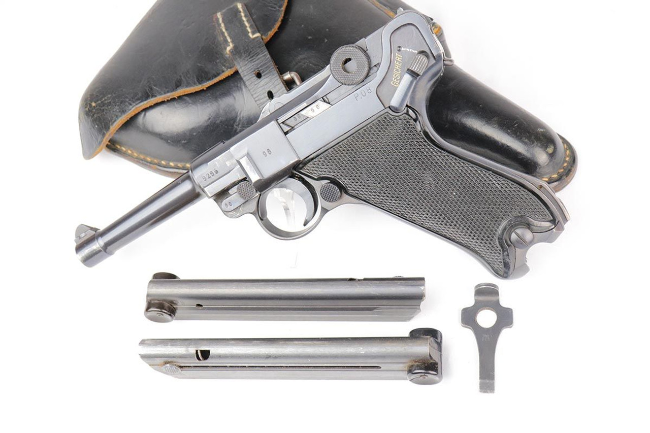 Excellent Black Widow Luger - Complete Rig - 1