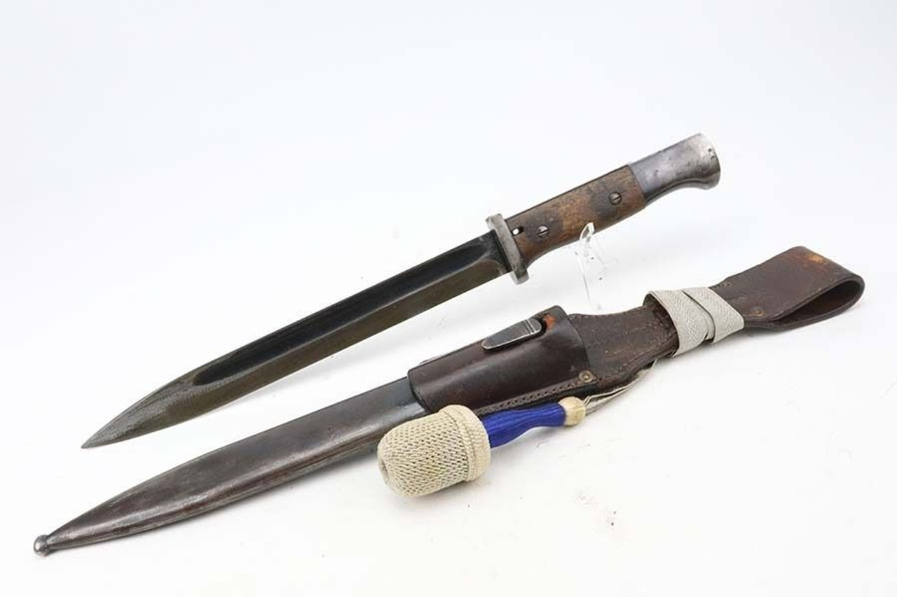 Rare Early Matching K98 Bayonet with Portepee - G Date - 1