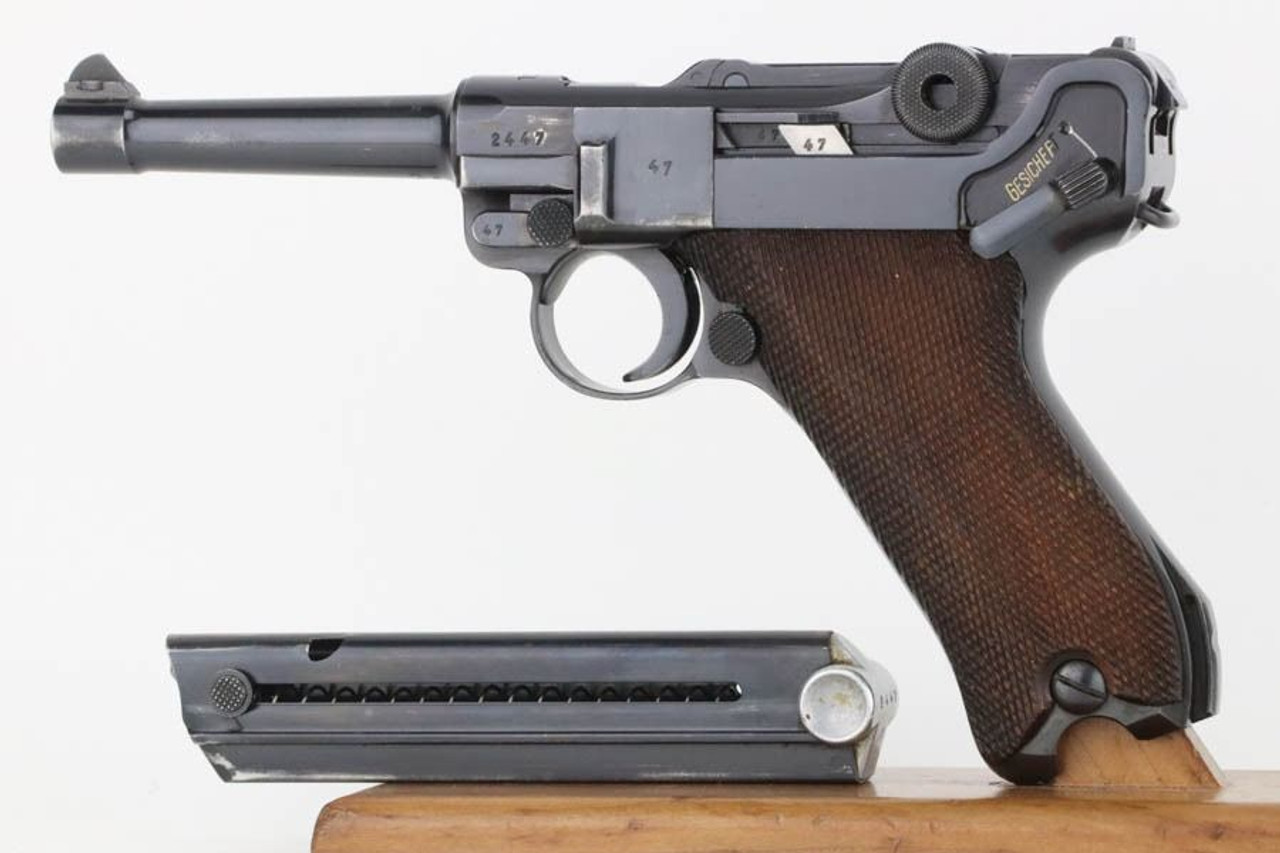 Excellent 1938 Mauser Luger - Matching Magazine - 1